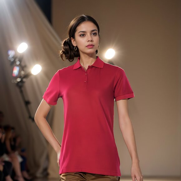 WOMEN'S POLO -SUPERIOR BLEND WITH EAZY CARE DESIGNED FOR WOMEN. - Picture 1 of 4
